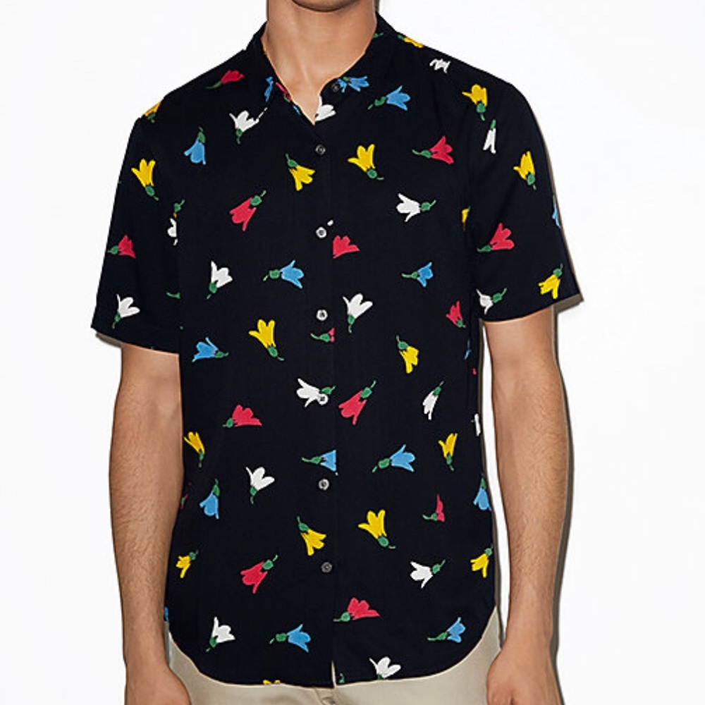 American Apparel unisex button up shirt NWT, XL
